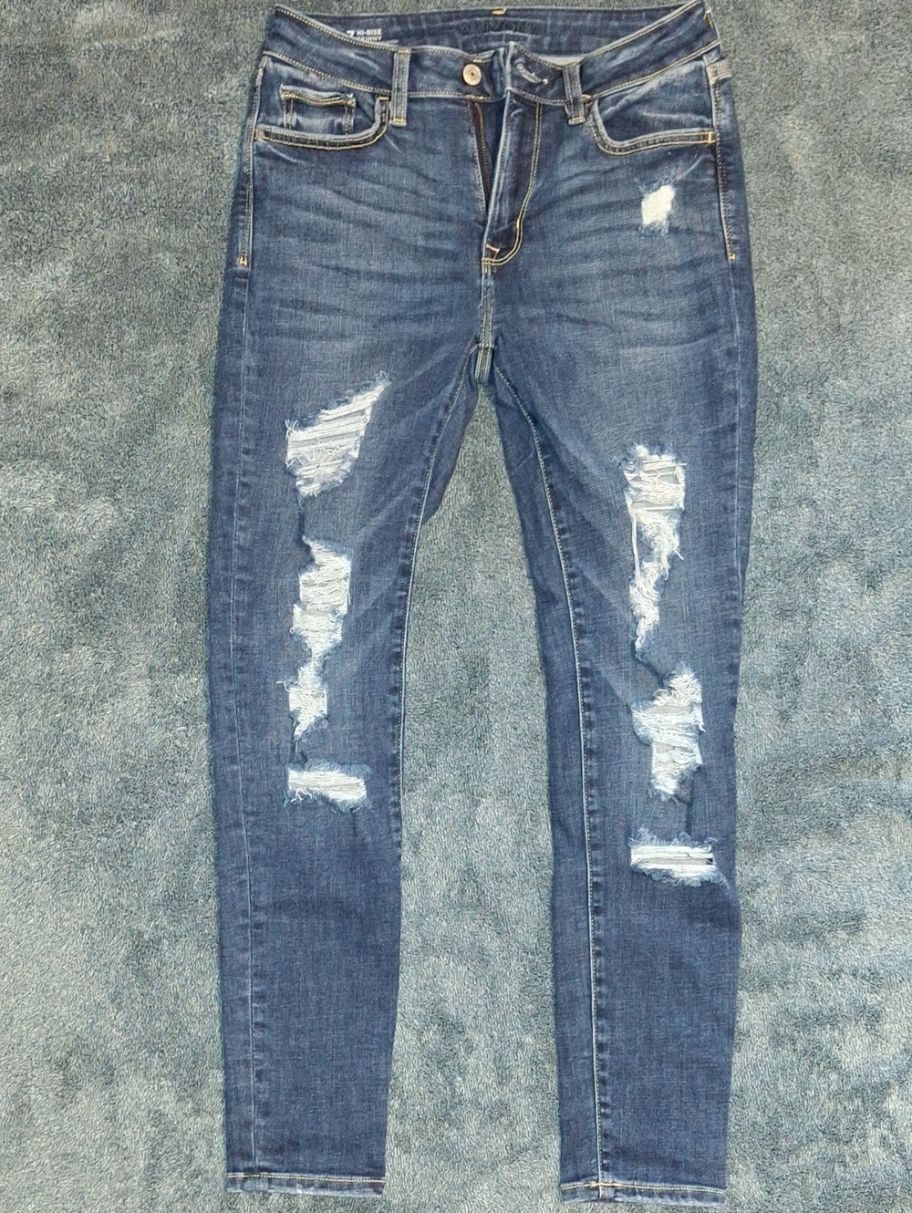 Arizona Women’s Distressed Skinny Jeans - Blue